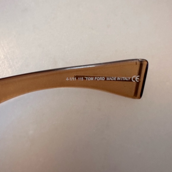 *RARE* TOM FORD "Bug" Oversize Brown Gradient Sunglasses NEW With Case and Cloth - Picture 4 of 6